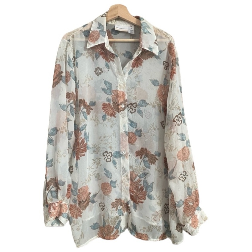 Alfred Dunner Summer Blouse Size 16W